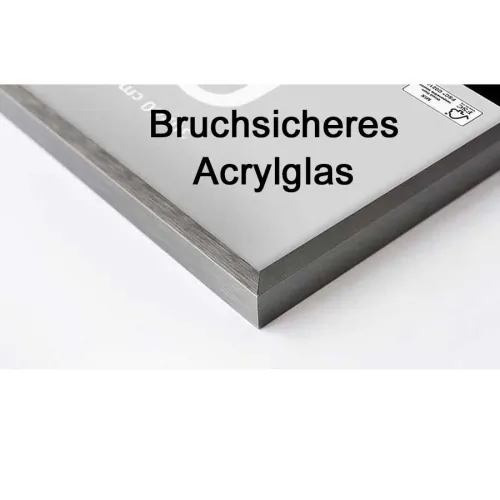 Aluminium Bilderrahmen C2 mit Acrylglas