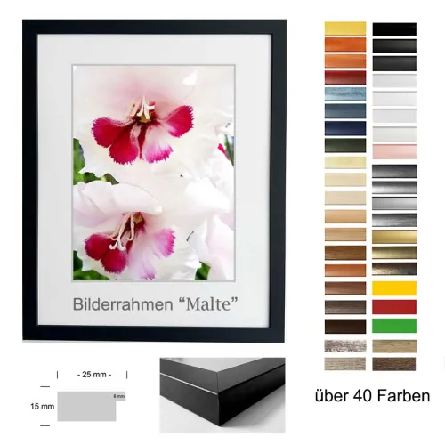 MDF-Bilderrahmen Malte mit Kunstglas günstig kaufen